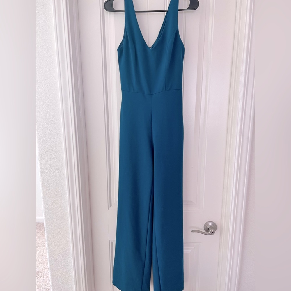 Dark teal jumpsuit with pockets!!